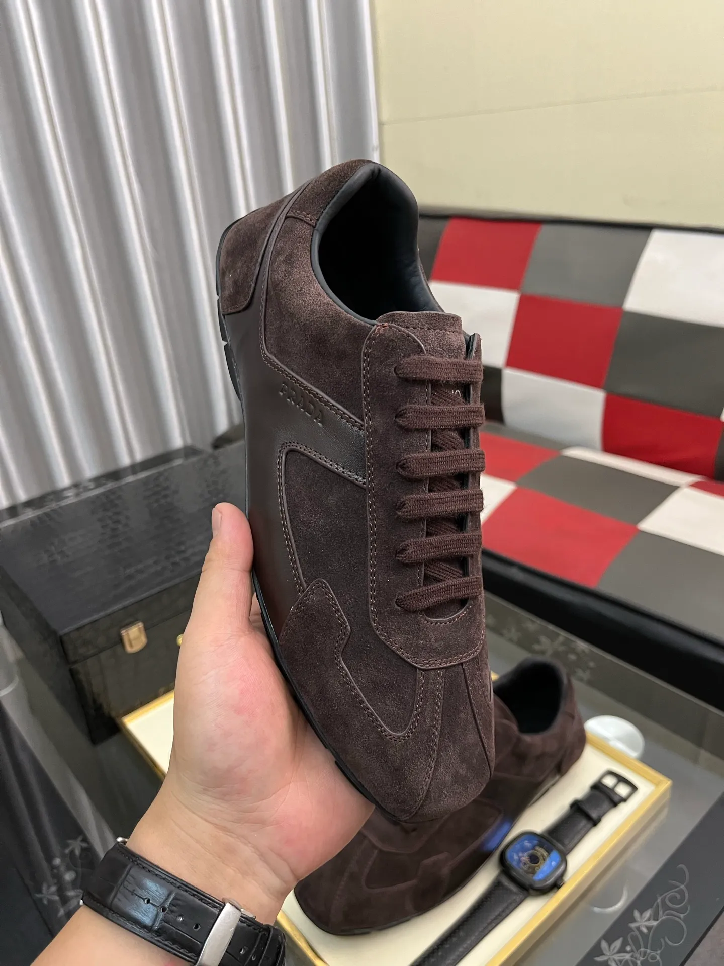 Men's men's shoes 💰458⌚️⌚️prada: New casual shoes for spring and summer, sports sneakers, fabric: imported cowhide, lining: original lining, sole: original sole, size: 38-443️⃣colors available